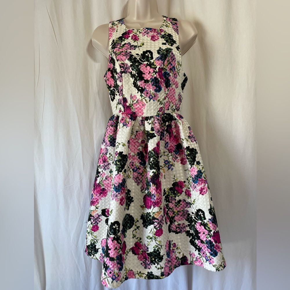 Lovoosh dress, Sz S, sleeveless floral, Easter, spring, summer